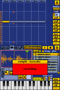 The sample recorder.