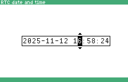 The RTC date picker.